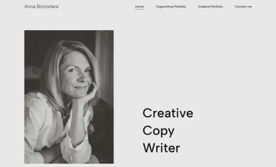 The portfolio of Anna Brizzolara, creative copywriter.